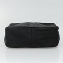 CHANEL Matelasse Chain Shoulder Bag Satin Black Gold CC Auth bs22051-5