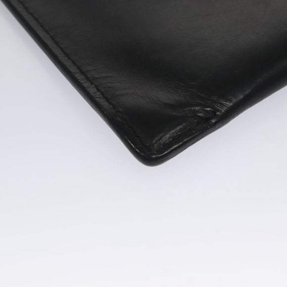 Berluti Clutch Bag Leather Black Auth bs22062