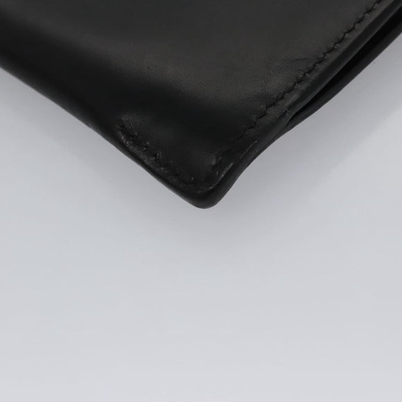 Berluti Clutch Bag Leather Black Auth bs22062
