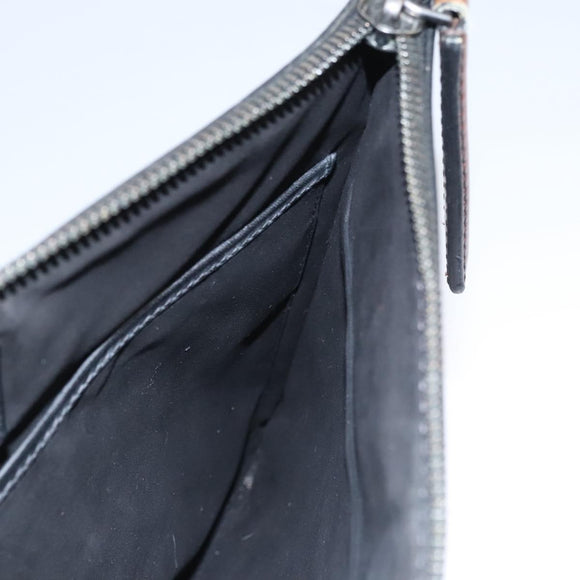 Berluti Clutch Bag Leather Black Auth bs22062