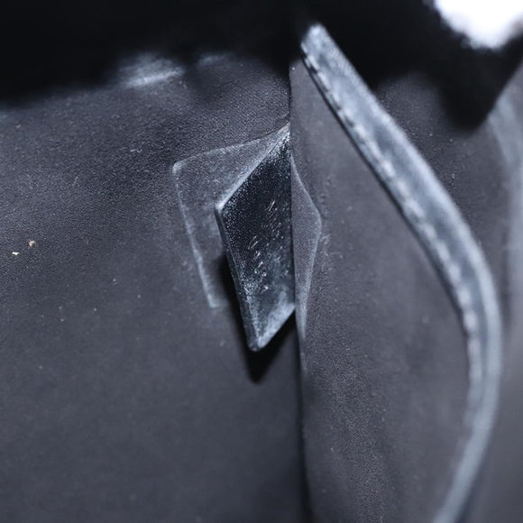 Berluti Clutch Bag Leather Black Auth bs22062