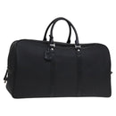 BVLGARI Boston Bag PVC Black Silver Auth bs22064-1