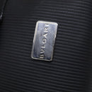 BVLGARI Boston Bag PVC Black Silver Auth bs22064-17