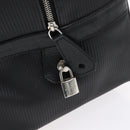 BVLGARI Boston Bag PVC Black Silver Auth bs22064-19