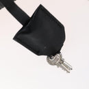 BVLGARI Boston Bag PVC Black Silver Auth bs22064-10