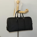 BVLGARI Boston Bag PVC Black Silver Auth bs22064-24