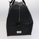 BVLGARI Boston Bag PVC Black Silver Auth bs22064-3