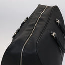 BVLGARI Boston Bag PVC Black Silver Auth bs22064-6