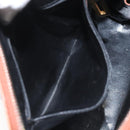 Salvatore Ferragamo Shoulder Bag Leather Brown Gold Auth bs22078-19