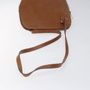 Salvatore Ferragamo Shoulder Bag Leather Brown Gold Auth bs22078-7