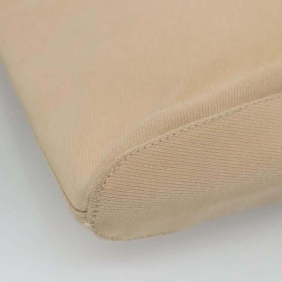 PRADA Shoulder Bag Canvas Beige Auth bs22080