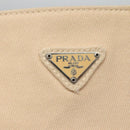 PRADA Shoulder Bag Canvas Beige Auth bs22080-17