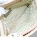 PRADA Shoulder Bag Canvas Beige Auth bs22080-10