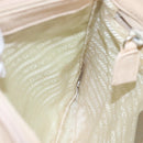 PRADA Shoulder Bag Canvas Beige Auth bs22080-21