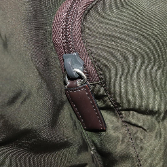 PRADA Backpack Nylon Khaki Auth bs22082