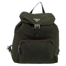 PRADA Backpack Nylon Khaki Auth bs22082-13