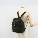 PRADA Backpack Nylon Khaki Auth bs22082-32