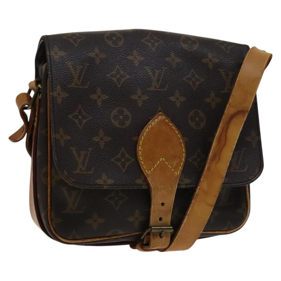 LOUIS VUITTON Monogram Cartouchiere MM Shoulder Bag M51253 LV Auth bs22105