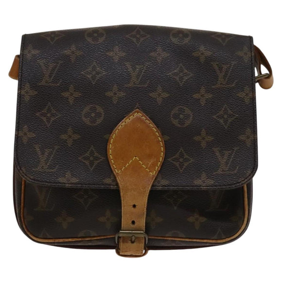 LOUIS VUITTON Monogram Cartouchiere MM Shoulder Bag M51253 LV Auth bs22105