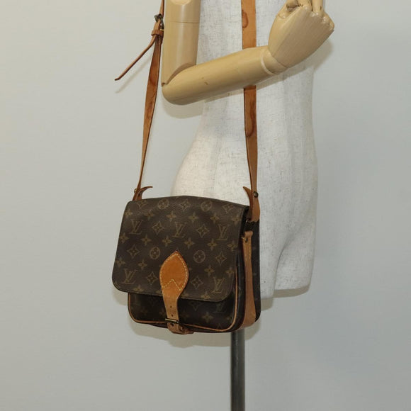 LOUIS VUITTON Monogram Cartouchiere MM Shoulder Bag M51253 LV Auth bs22105