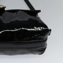 BVLGARI Chandra Shoulder Bag Enamel Black Auth bs22120-16