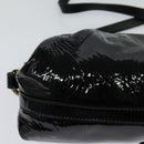 BVLGARI Chandra Shoulder Bag Enamel Black Auth bs22120-17
