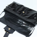 BVLGARI Chandra Shoulder Bag Enamel Black Auth bs22120-9