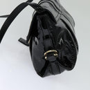 BVLGARI Chandra Shoulder Bag Enamel Black Auth bs22120-4
