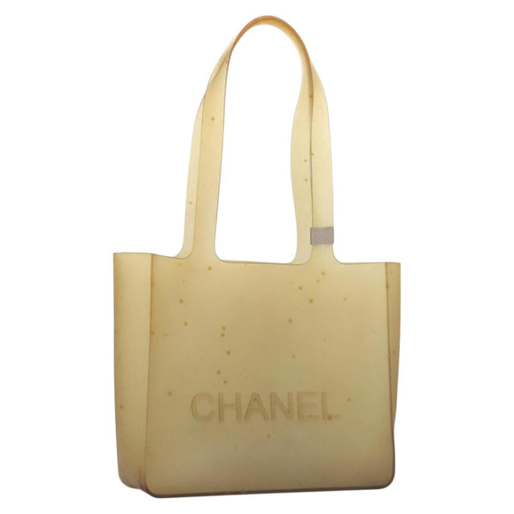 CHANEL Tote Bag Rubber Clear CC Auth bs22150