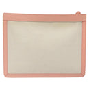 BALENCIAGA Clutch Bag Canvas Pink White 410119 Auth bs22154-3