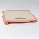 BALENCIAGA Clutch Bag Canvas Pink White 410119 Auth bs22154-6