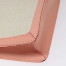 BALENCIAGA Clutch Bag Canvas Pink White 410119 Auth bs22154-9