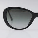 CHANEL Tweed Sunglasses Plastic Black CC Auth bs22164-6