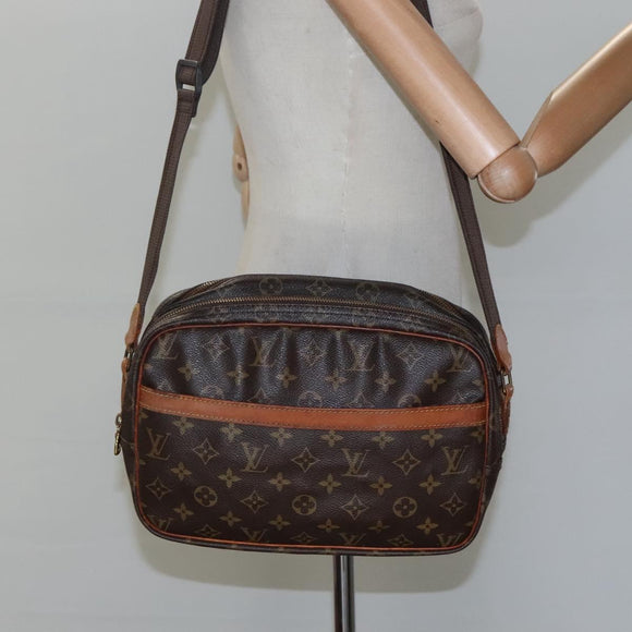 LOUIS VUITTON Monogram Reporter PM Shoulder Bag M45254 LV Auth bs22169
