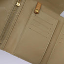 LOUIS VUITTON Monogram Vernis Walker Wallet Beige M91074 LV Auth bs22182-17