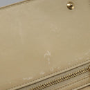 LOUIS VUITTON Monogram Vernis Walker Wallet Beige M91074 LV Auth bs22182-21