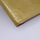 LOUIS VUITTON Monogram Vernis Walker Wallet Beige M91074 LV Auth bs22182-8