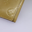 LOUIS VUITTON Monogram Vernis Walker Wallet Beige M91074 LV Auth bs22182-15