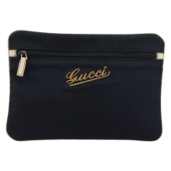 GUCCI Beutel Nylon Navy Silber Original bs22200