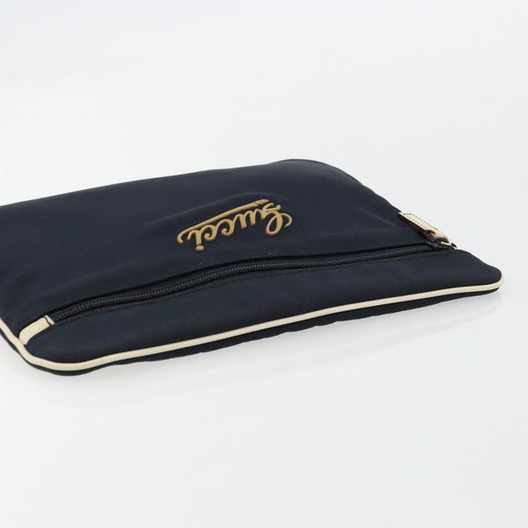 GUCCI Beutel Nylon Navy Silber Original bs22200
