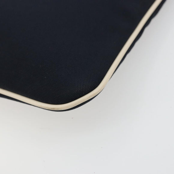 GUCCI Pouch Nylon Navy Silver Auth bs22200