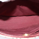 BURBERRY Nova Check Shoulder Bag Canvas Beige Red Auth bs22206-11