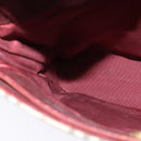 BURBERRY Nova Check Shoulder Bag Canvas Beige Red Auth bs22206-17