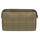 Burberrys Nova Check Clutch Bag Canvas Beige Auth bs22223-3