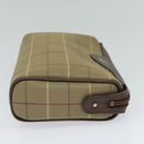Burberrys Nova Check Clutch Bag Canvas Beige Auth bs22223-4