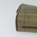 Burberrys Nova Check Clutch Bag Canvas Beige Auth bs22223-8