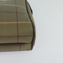 Burberrys Nova Check Clutch Bag Canvas Beige Auth bs22223-9