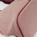 LOEWE Anagram Hand Bag Canvas Leather Pink gold Auth bs22224-14