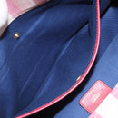 LOEWE Anagram Hand Bag Canvas Leather Pink gold Auth bs22224-19