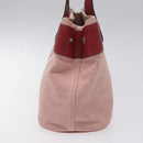 LOEWE Anagram Hand Bag Canvas Leather Pink gold Auth bs22224-3